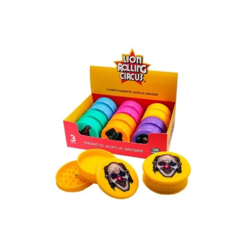 Moledor Acrílico 3 Partes Lion Rolling Circus