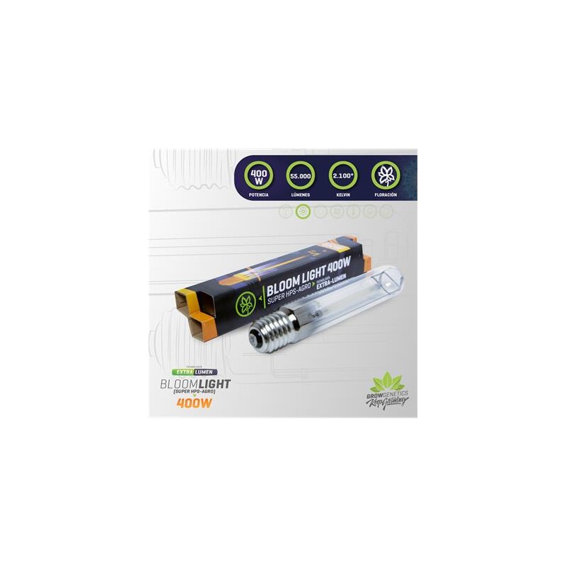 Ampolleta Sodio 400W Extra Lumen - Grow Genetics