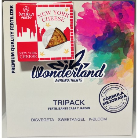 Pack Fertilizante Wonderland + NEW YORK CHEESE X4 AUTO - Delirium Seeds