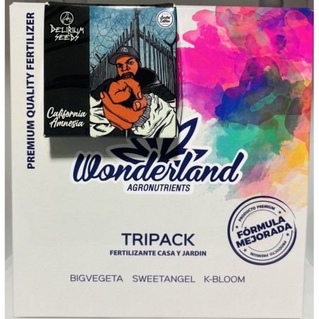Pack Fertilizante wonderland + CALIFORNIA AMNESIA x4 - Delirium Seeds