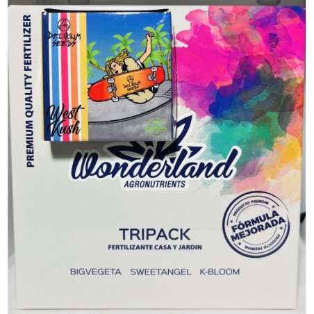Pack Fertilizante Wonderland + WEST KUSH x4 - Delirium Seeds