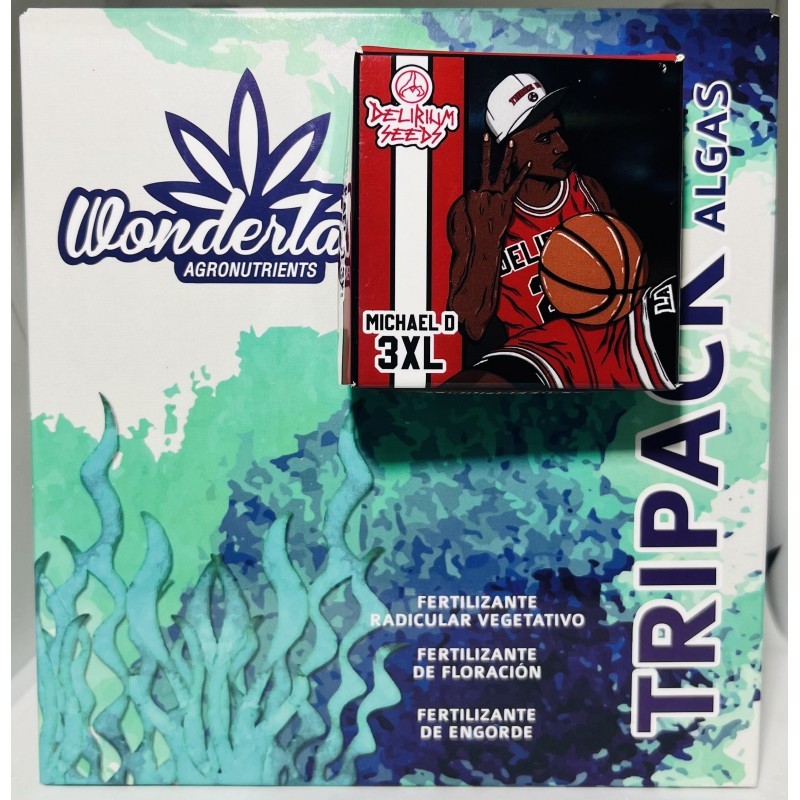 Pack Fertilizante Wonderland + MICHAEL D 3XL auto x4- Delirium Seeds