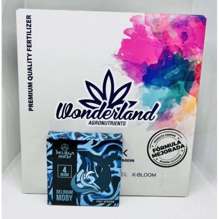 Pack Fertilizante Wonderland + MOBY x4 - Delirium Seeds