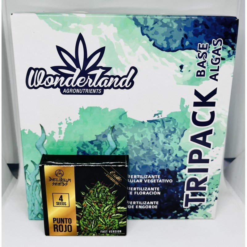 Pack Fertilizante Wonderland + PUNTO ROJO x4 - Delirium Seeds