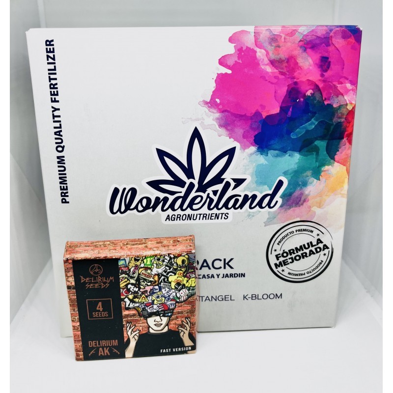 Pack Fertilizante Wonderland + AK x4 - Delirium Seeds