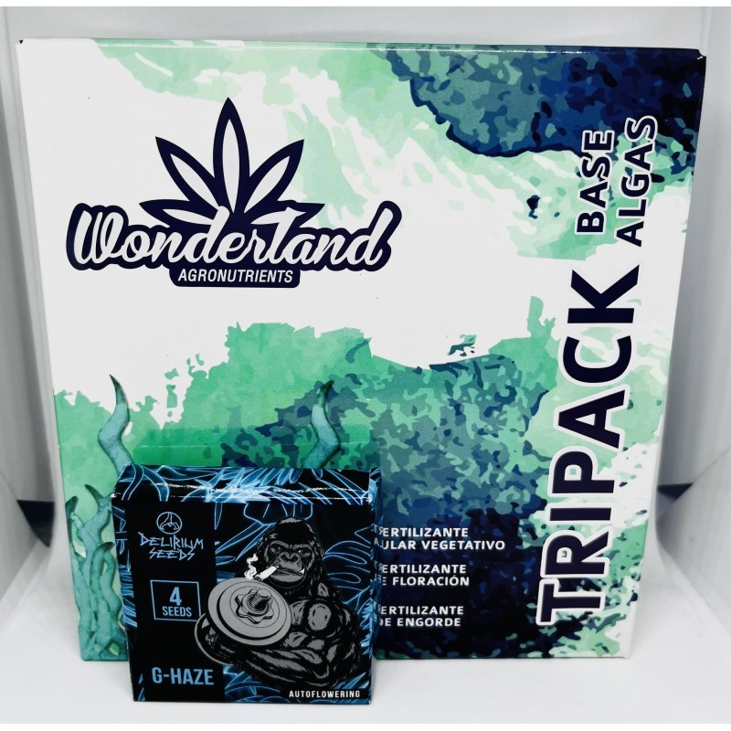 Pack Fertilizante Wonderland + GORILLA HAZE x4 - Delirium Seeds
